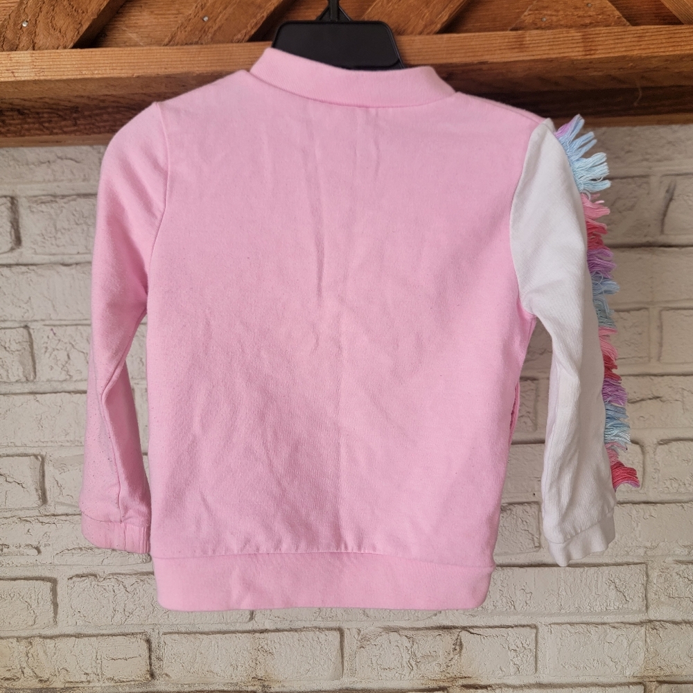 Carter's | Baby Girl Neon Unicorn Zip-Up French Terry Jacket 24m - Picture 2 of 5
